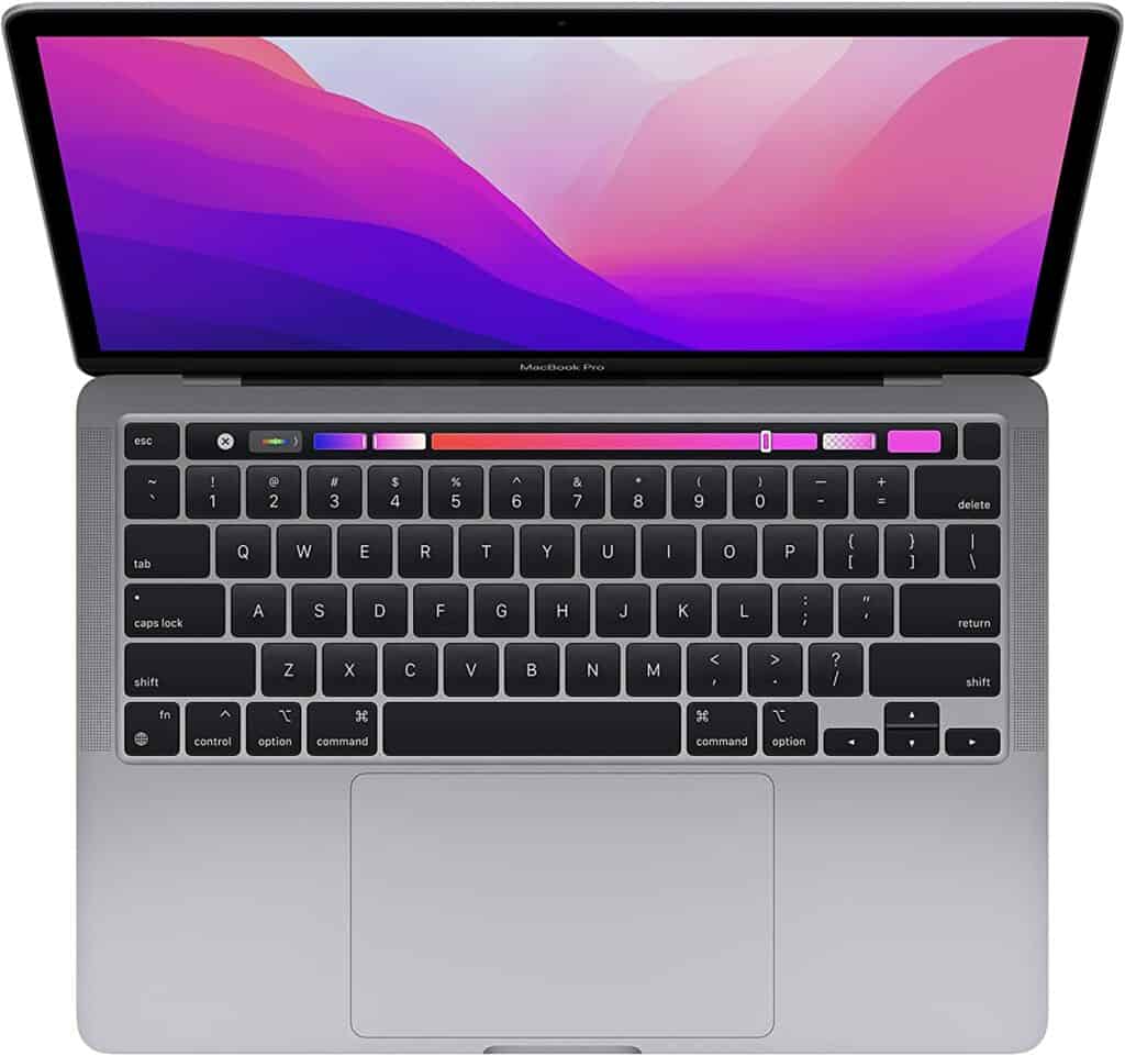 macbook pro 13 inch 2022 with m2 chip which is great for netlfix due to its battery life