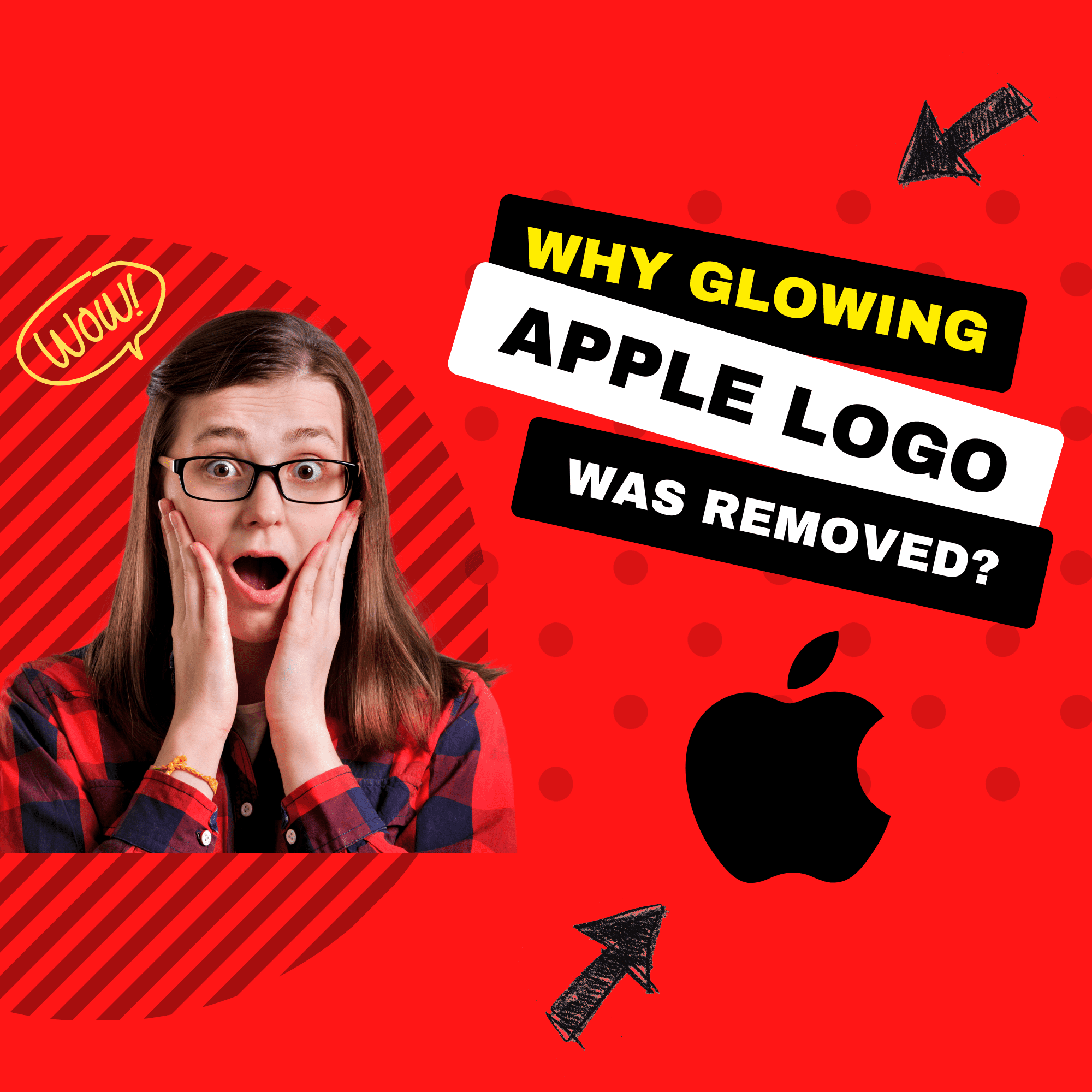 why apple glowing logo was removed - explained